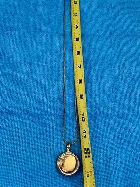 Vintage Vanity Fair Gold-Tone Round Locket Necklace